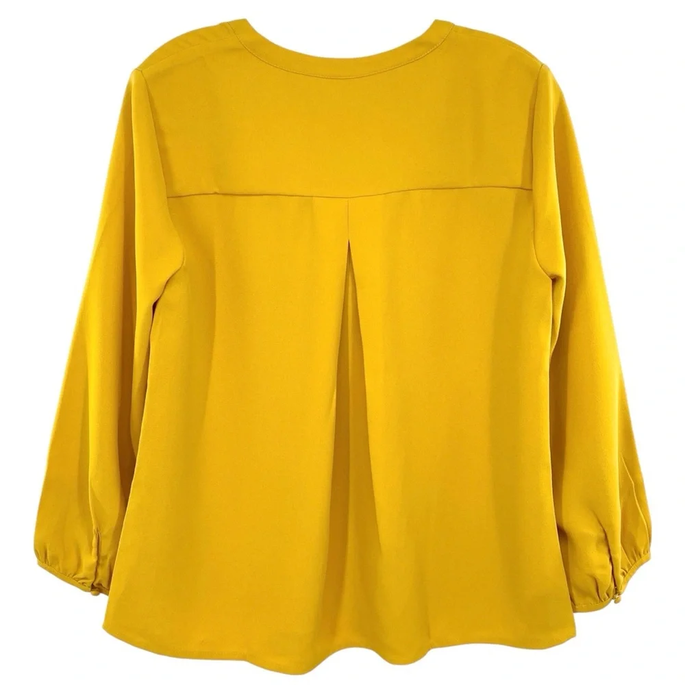 J. Crew Golden Yellow V-Neck Blouse New